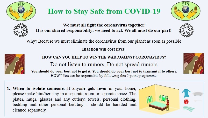 How to be safe from Coronavirus